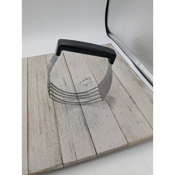 Vintage EKCO Dough Pastry Blender #1 Black Handle Chromium Plated - Picture 4 of 5